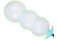 Plug anale Plug anale in silicone gonfiabile con sfera d'acciaio Grande plug anale luminoso Per Man Gay Woman Vagina Prostate Massage