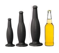 Plug anale Plug anale in silicone - Masturbatori anali e vaginali gay Dildi anali Plug anale grande Massaggio prostatico morbido con ventosa Palline anali Dilatatore dell'ano(Schwarz,M)