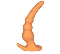 Plug anale Plug anale in silicone morbido Dildo Butt Plugs Dildo anale Giocattoli del sesso Principiante Erotico Intimo Spina del sesso per adulti Ano (L-Gold)
