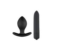 Plug anale Plug anale in silicone Plug anale a forma di ancora con vibratori a 10 velocità Ano Masturbatore G Sopt Massaggio Prostata Giocattoli sessuali per adulti