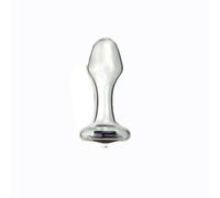 Plug anale Plug anale in vetro cavo, cristallo, piccolo, grande, plug anale, dildo, macchina del sesso, tunnel trasparente, giocattolo del sesso per l'ano