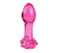 Plug anale Plug anale in vetro Per Donna Palla Fiore Butt Plug Pene Vita notturna Ano Dildo Masturbazione per adulti Giocattoli del sesso gay Regalo per l'amante