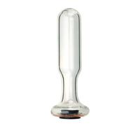 Plug anale Plug anale in vetro speculum cavo, piccolo enorme plug anale in cristallo, con tappo, macchina del sesso, giocattolo trasparente per l'ano