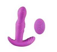 Plug anale Plug anale maschile Massaggio prostatico vibratore anale rotante a 360 gradi vibratore in silicone ano plug anale vibrante giocattoli sessuali Per uomini gay