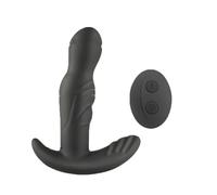 Plug anale Plug anale maschile Massaggio prostatico vibratore anale rotante a 360 gradi vibratore in silicone ano plug anale vibrante giocattoli sessuali Per uomini gay