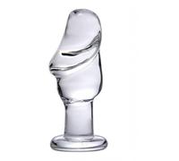 Plug anale Plug anale per pene in vetro Plug anale in vetro