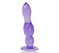 Plug anale Plug anale per principianti Perline da 12,5 cm Base della tazza Piacere femminile durante la masturbazione Gioco anale Per Masturbatore Dildo Giocattoli sexy per adulti