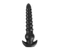 Plug anale Plug anale Perline Silicone Enorme Butt Plug G Spot Massaggiatore prostatico Giocattoli anali (Nero)