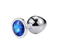 Plug anale Plug anale sexy Coda Plug anale in acciaio inossidabile e silicone Giocattoli sessuali Stimolatore dell'ano gay Coppia tocco morbido(B)