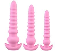 Plug anale Plug anale super lungo Perline in silicone Enorme butt plug Vagina G Spot Massaggiatore Giocattoli anali erotici (rosa)