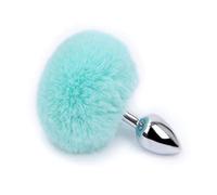 Plug anale Plug anale Tail Role Play Massager della prostata in acciaio inossidabile Smooth Touch Tail Sex Gay (verde inossidabile)