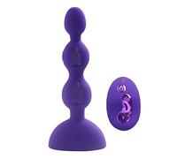 Plug anale Plug anale vibrante con perline anali con massaggio di stimolazione della prostata a distanza 9 Giocattolo vibratore vibrante per allenamento anale