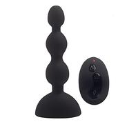 Plug anale Plug anale vibrante con perline anali con massaggio di stimolazione della prostata a distanza 9 Giocattolo vibratore vibrante per allenamento anale