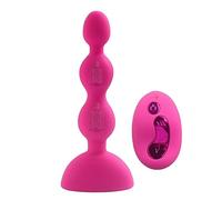 Plug anale Plug anale vibrante con perline anali con massaggio di stimolazione della prostata a distanza 9 Giocattolo vibratore vibrante per allenamento anale