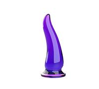 Plug anale Plug anale Vibratore Butt plug in silicone Massaggiatore prostatico Ano Dildo Stimolatore anale Giocattoli adulti del sesso Gay (Vibrazione viola MN)