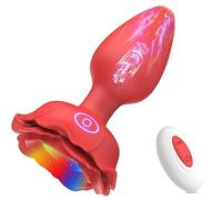Plug anale Plug anale vibratore buttplug giocattolo del sesso Per donna uomo vibratori telecomando senza fili luce a led plug anale masturbatore dildo macchina del sesso