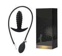 Plug anale Pompa gonfiabile Plug anale Silicone Big Butt Plug Dildo Massaggiatore prostatico Ano Sexules Giocattolo (con scatola)