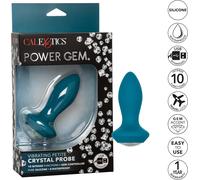 Plug Anale Power Gem Calexotics 10 funzioni intense silicone 9,5/7 cm USB IPX7