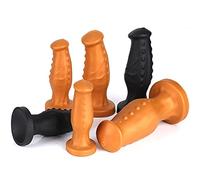 Plug Anale Premium Butt Plug Dildo Xxl S/M/L/Xl/Xxl 5 Taglie Tra Cui Scegliere Dal Morbido Silicone Con Potente Ventosa Massaggiatore Prostatico Vagina Anale Mastubrator,Black/xl