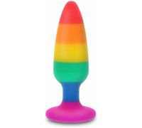 Plug Anale Pride Toyjoy Hunk Large - Silicone Arcobaleno 10,5 cm