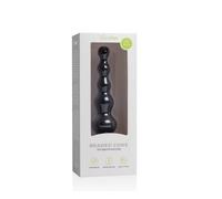Plug anale Progressivo Large 16 , 5 cm conico nero silicone giochi ano