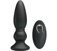 Plug Anale Prostatico Vibrante Mr Play - Telecomando, Nero