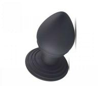 Plug anale realistico nero in silicone con ventosa dildo fallo black butt stimol