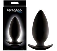 Plug anale Renegade Spade X-Large nero silicone Silky touch per giochi anali