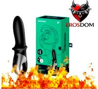 Plug anale Riscaldante Hot Passion 18 cm App vibrazioni stimolatore p-spot