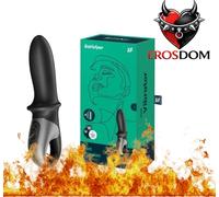 Plug anale Riscaldante Hot Passion 18 cm App vibrazioni stimolatore p-spot