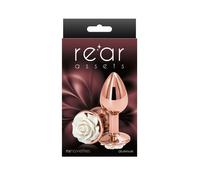 Plug anale Rose Buttplug white Small