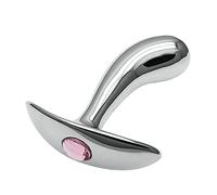 Plug anale S/M/L Plug anale in acciaio inossidabile Sex Toys Dildo Butt Plug Massaggio alla prostata in cristallo Prodotti del sesso per adulti Articoli intimi (Tipo 2 L)