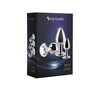 Plug Anale S Pleasures Argentato 3 Pezzi