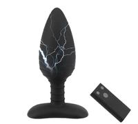 Plug anale Scossa elettrica Plug anale vibratore telecomando senza fili masturbatore macchina del sesso vibratore 10 giocattoli del sesso di frequenza Per uomini donne