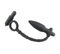 Plug anale Scosse elettriche Glande vibranti Anello Plug anale Vibratore Buttplug in lattice Accessori Giocattoli sessuali Per Uomini Donne Coppie