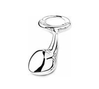 Plug anale Set di plug per testa a sfera anale in acciaio inossidabile pesante Set di perline anali in metallo piccolo e grande Butt Plug Pull Ring Insert Ass Toy dildo