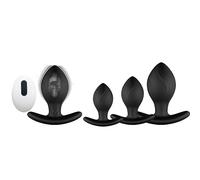 Plug anale Set di vibratori con plug anale di testa, telecomando senza fili, vibratore a proiettile indossabile, giocattoli anali con vibratore Per Masturbatore da donna e da uomo