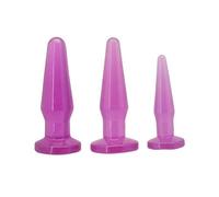 Plug anale set maxi fallo mini dildo liscio dilatatore anal butt kit sex toys