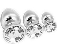 PLUG ANALE SEX TOY ANAL BUTT SPINA GIOIELLO INDOSSABILE IN METALLO PIETRA TRSP.