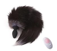 Plug anale Sex Toy Tail Anal Plug Vibratore Wireless Remote Vibrating Butt Plug Anus Gioco per adulti Accessori Cosplay (B con telecomando)