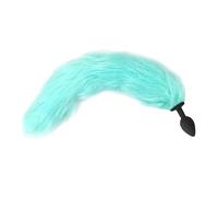 Plug anale Sex Toys Per Donne Butt Plug Cosplay Coda Giochi per adulti Flessibile luminoso Coda di volpe blu Plug anale Masturbatore dildo