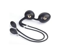 Plug anale Sex Toys Plug anale gonfiabile Pompa per dildo gay Silicone Enorme ano Dilatatore di culo Massaggiatore prostatico espandibile con sfera di metallo (GS34)