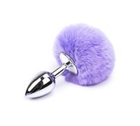 Plug anale Sexy plug anale coda in acciaio inossidabile e tappi di testa in silicone giocattoli sessuali stimolatore dell'ano gay coppia tocco liscio (blu inossidabile)