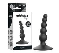 Plug Anale Silicone Medicale Addicted Toys - Nero 10 cm