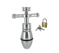 Plug anale SM Dilatatore anale in acciaio inossidabile Dispositivo di castità Espansione ano Butt plug in metallo regolabile Giocattoli di blocco per coppie