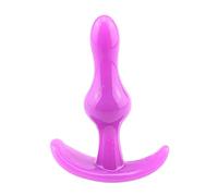 Plug anale Soft Anal Dildo Butt Plug Massaggiatore della prostata Falli gay per adulti Plug anale Perline Punto G Giocattoli erotici Prodotti del sesso (Tipo C-viola)
