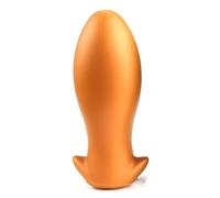 Plug anale Soft Large Anal Butt Plug Analplug Dilatatore Prostata Massaggiatore Dildo Masturbatori Negozio di giocattoli sexy per adulti (Golden S)