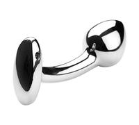 Plug anale Spina anale in lega di alluminio Giocattoli sessuali curvi Butt Plug Massaggio alla prostata Prodotti del sesso per adulti Prodotti intimi Punto G DildoS (M)