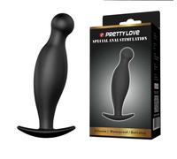 Plug anale stimolatore prostatico 11 cm silicone Pretty Love curvo progressivo