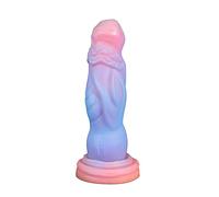 Plug anale Super Enorme Dildo Colorato Luminoso Grande Dildo Butt Plug Anale Con Ventosa Giocattoli Sessuali Per Donne Uomini Gay